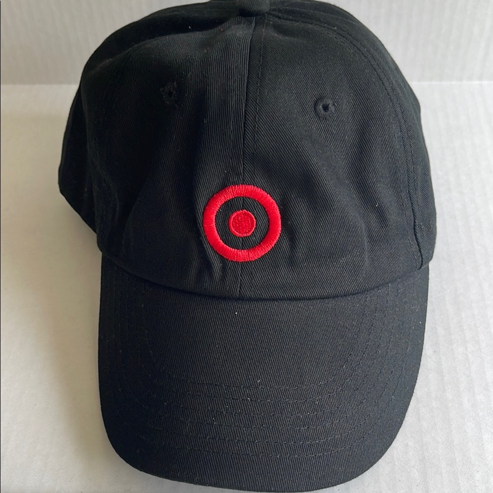 Target employee Black Cap with Red Logo. Fully adjustable